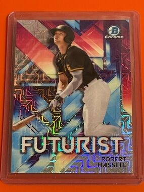 Robert Hassell [Mojo] #FUT-RH 2021 Bowman Chrome Futurist Baseball Trading Card